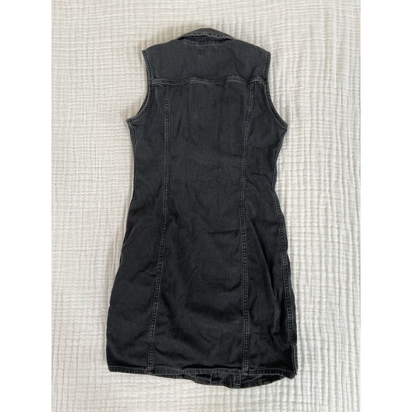 Levi's Women's Aubrey Vest Denim Dress Black Sz S 100% Cotton - Picture 5 of 6